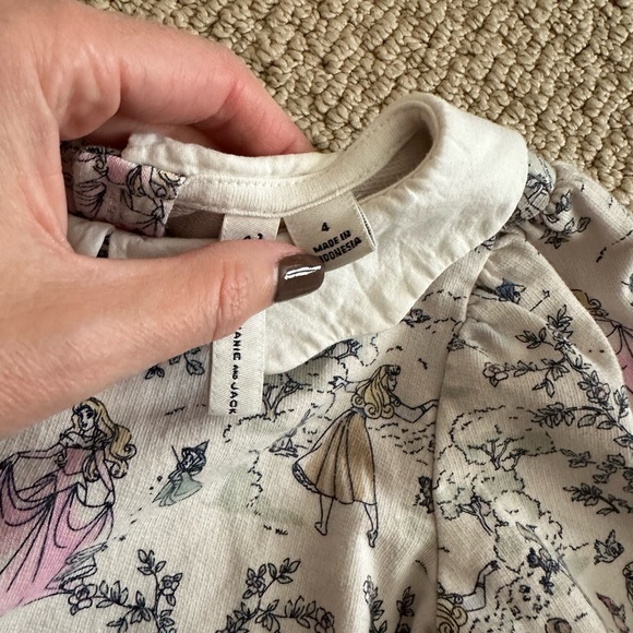 Janie and Jack Disney princess print sweatshirt - Picture 3 of 5